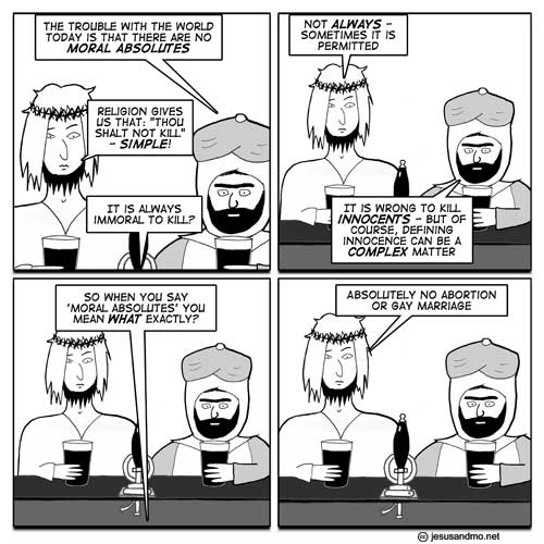 Jesus and Mo Talk Moral Absolutes